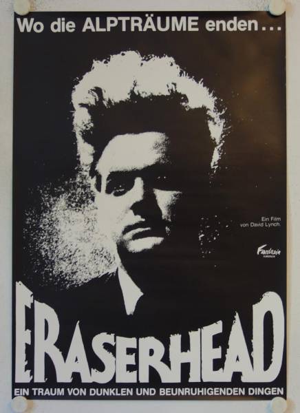 Eraserhead original release german movie poster